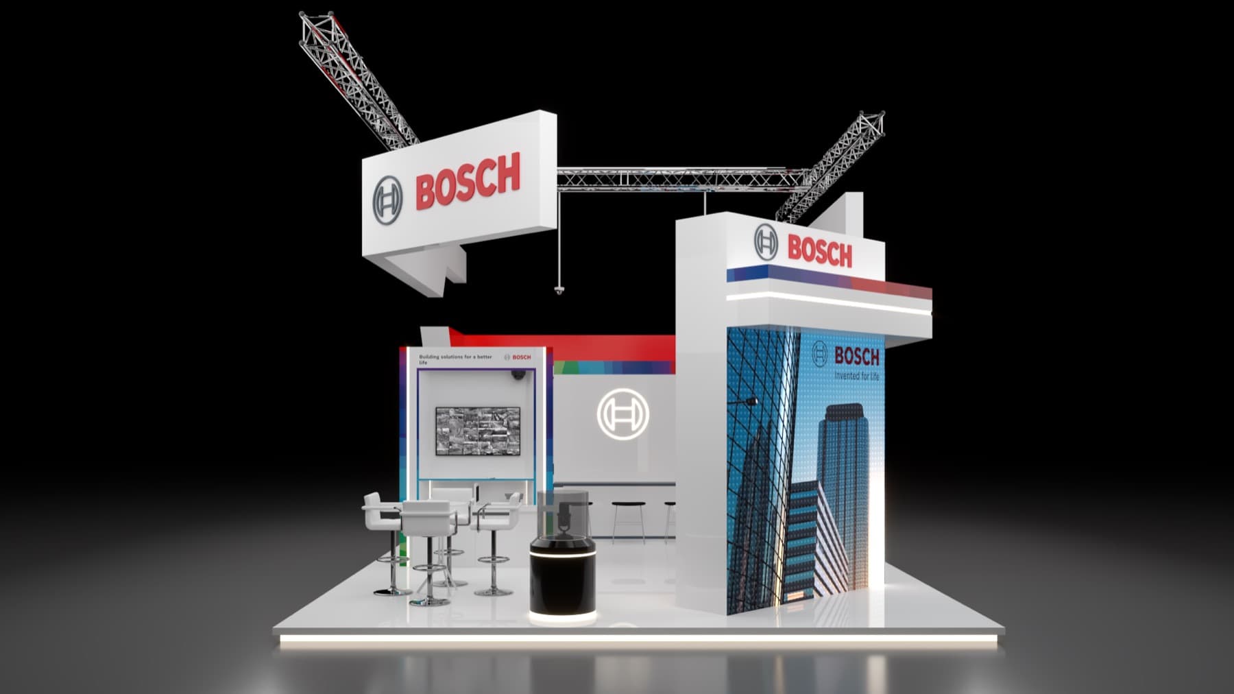 Bosch — Exhibition Booth 3D Render - Image 1