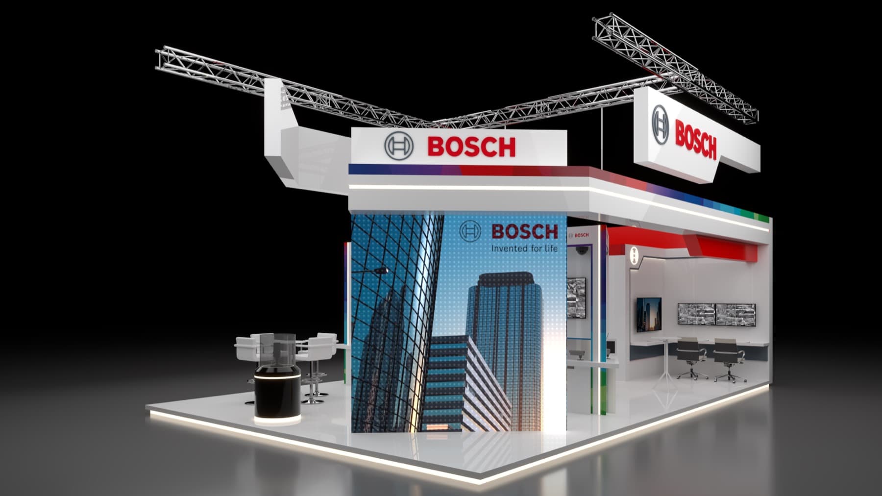 Bosch — Exhibition Booth 3D Render - Image 2