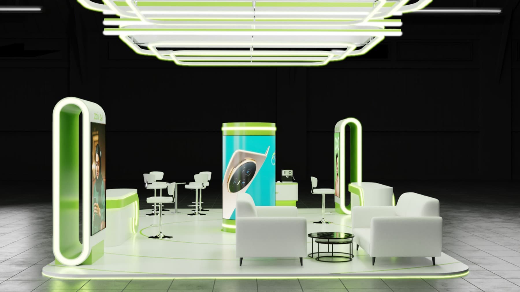 Zain — Exhibition Booth 3D Render - Image 3