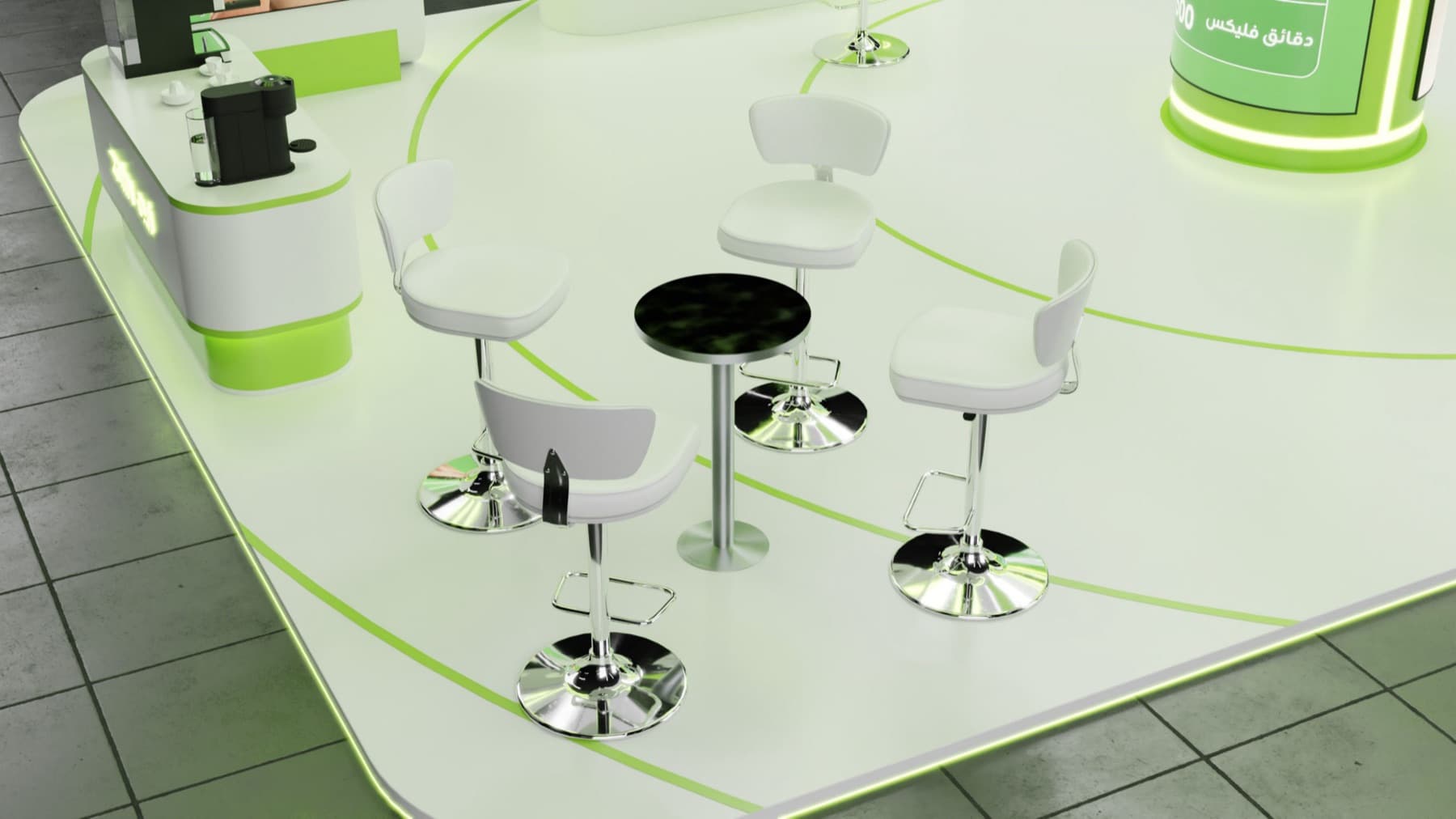 Zain — Exhibition Booth 3D Render - Image 5