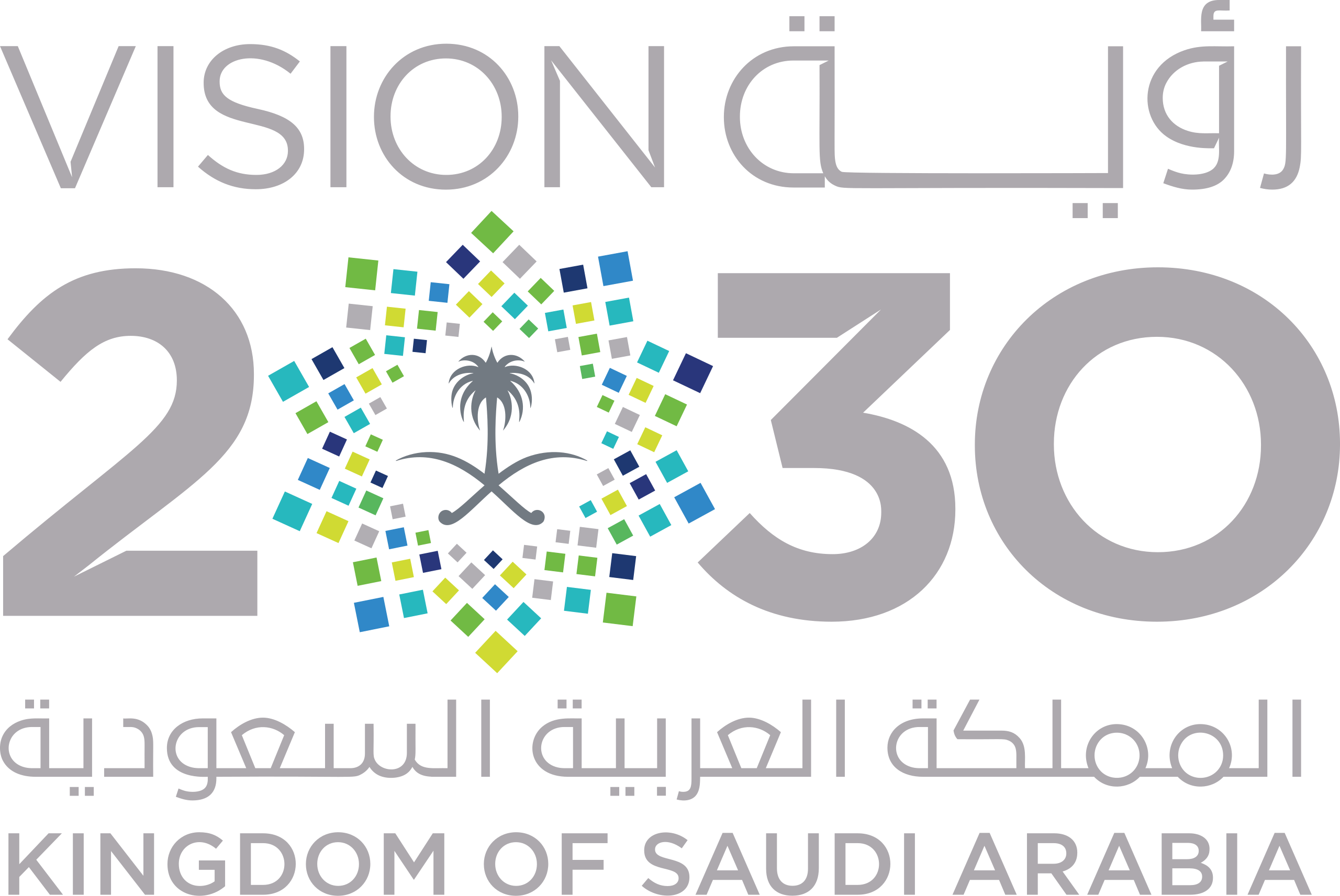 Saudi Vision 2030 Logo - Kingdom of Saudi Arabia