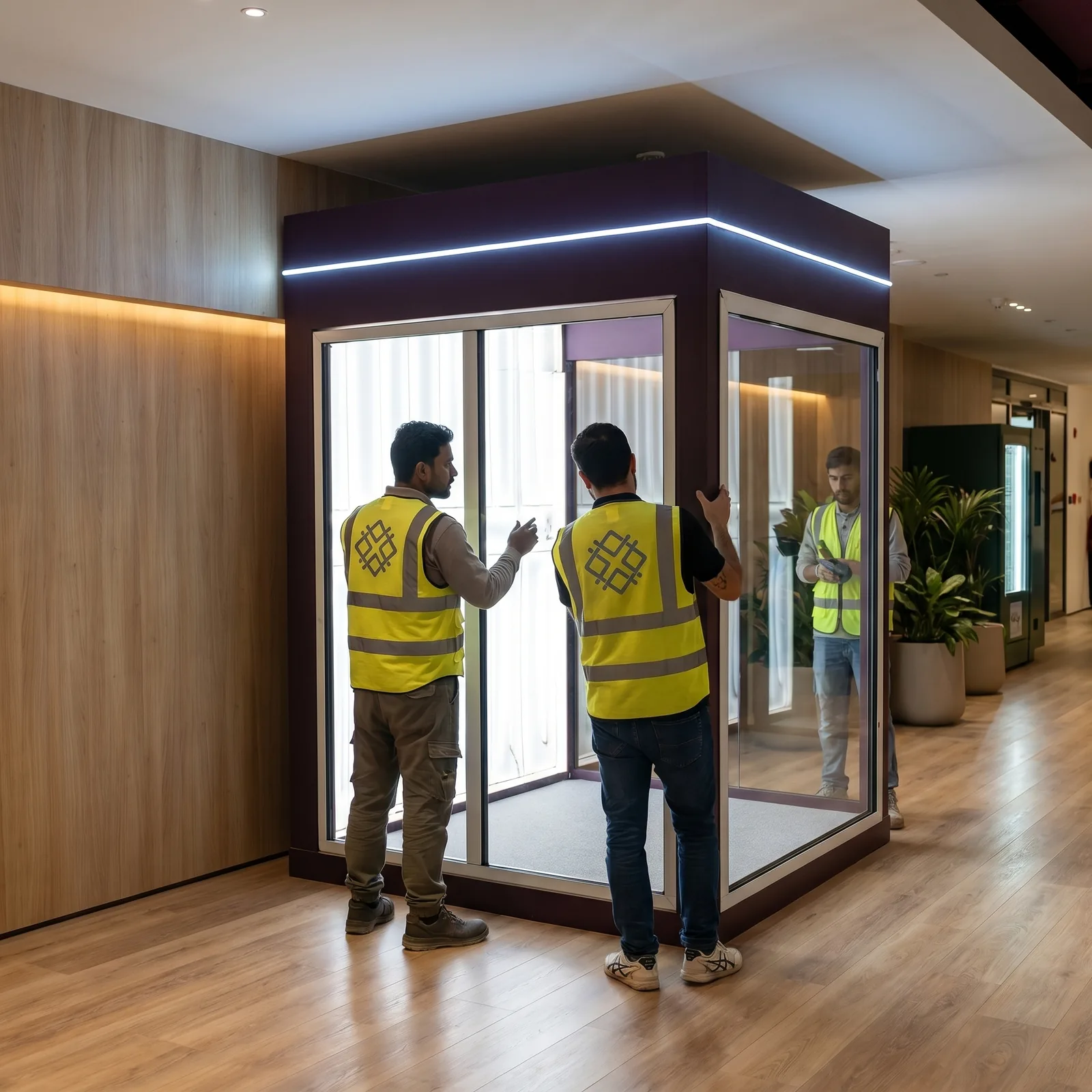 In-house carpentry build on-site